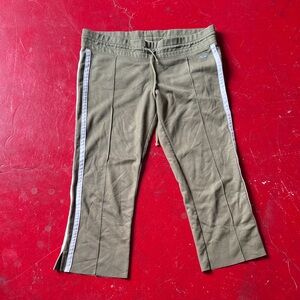 Hollister Kids Olive Joggers with White Stripes